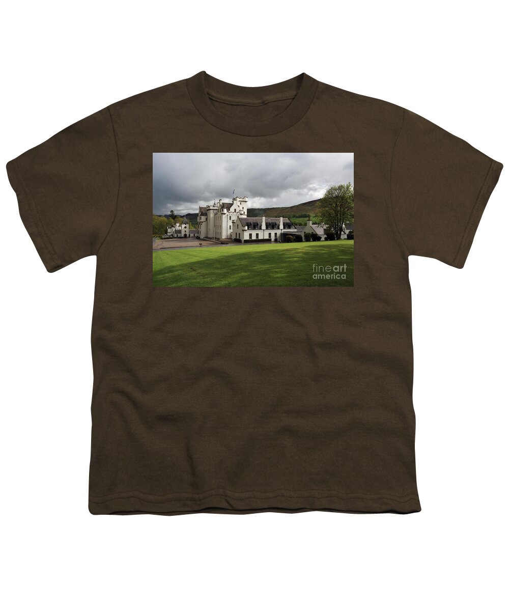 Blair Castle Youth T-Shirt featuring the photograph Blair Castle by Maria Gaellman