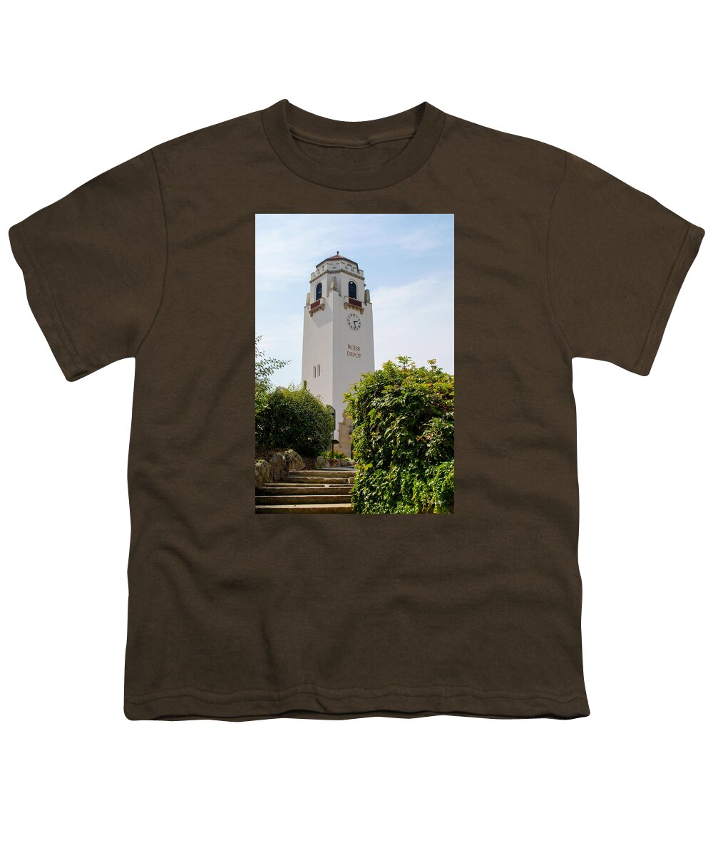 Boise Youth T-Shirt featuring the photograph Boise Depot Tower by Shanna Hyatt