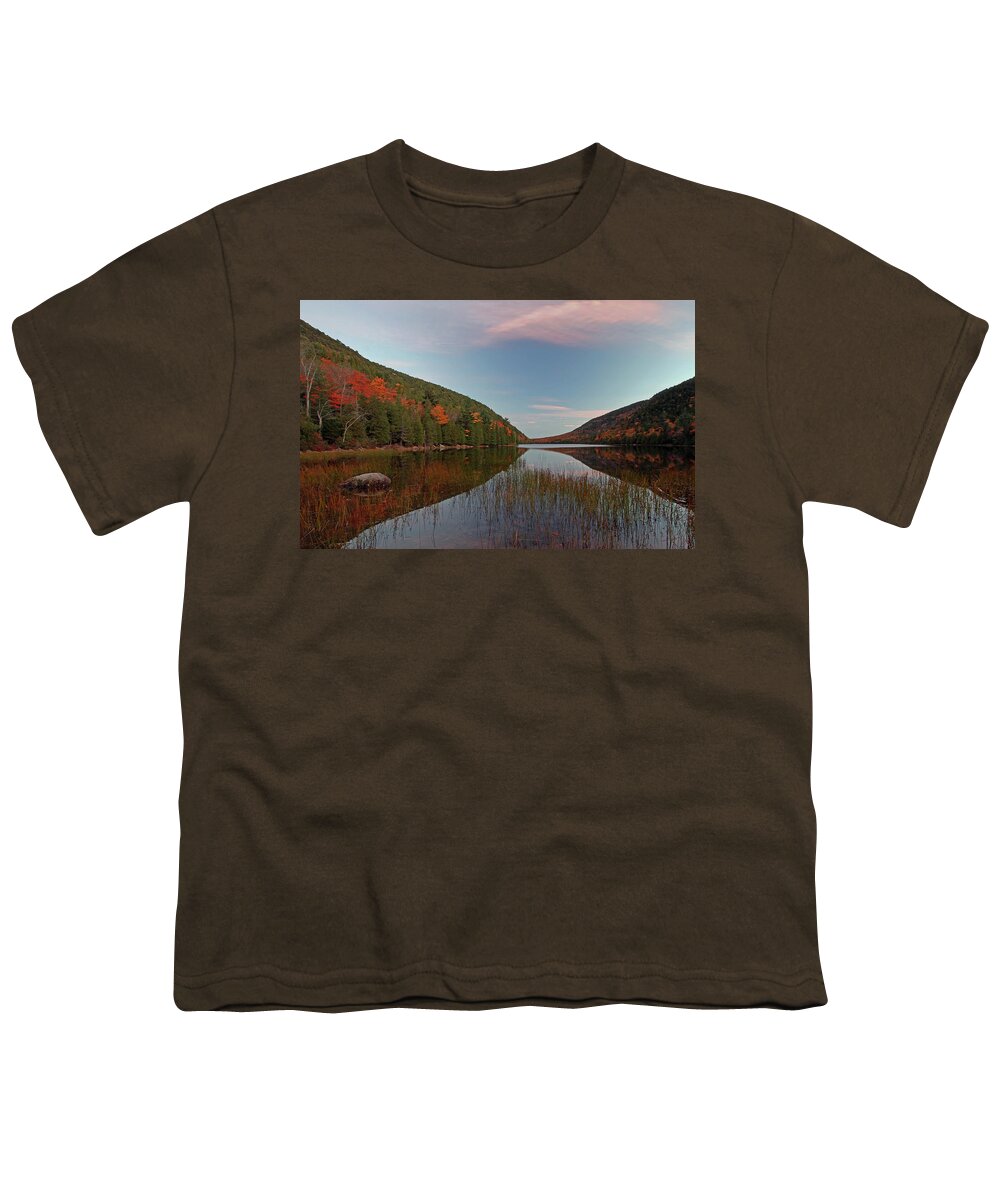 Maine Youth T-Shirt featuring the photograph Bubble Pond at Autumn Glory by Juergen Roth
