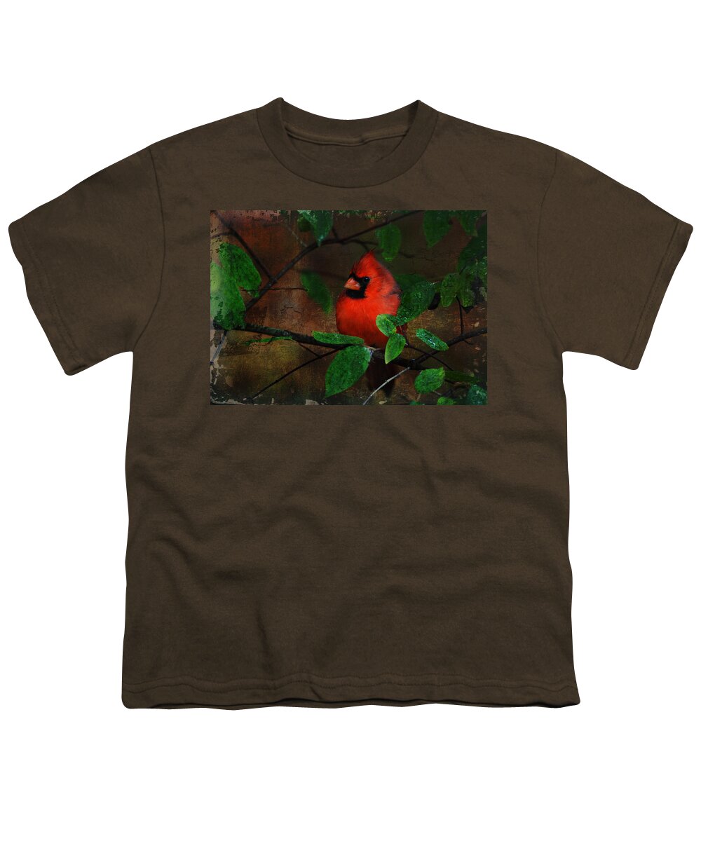 Animal Youth T-Shirt featuring the digital art Cardinal by Perry Van Munster