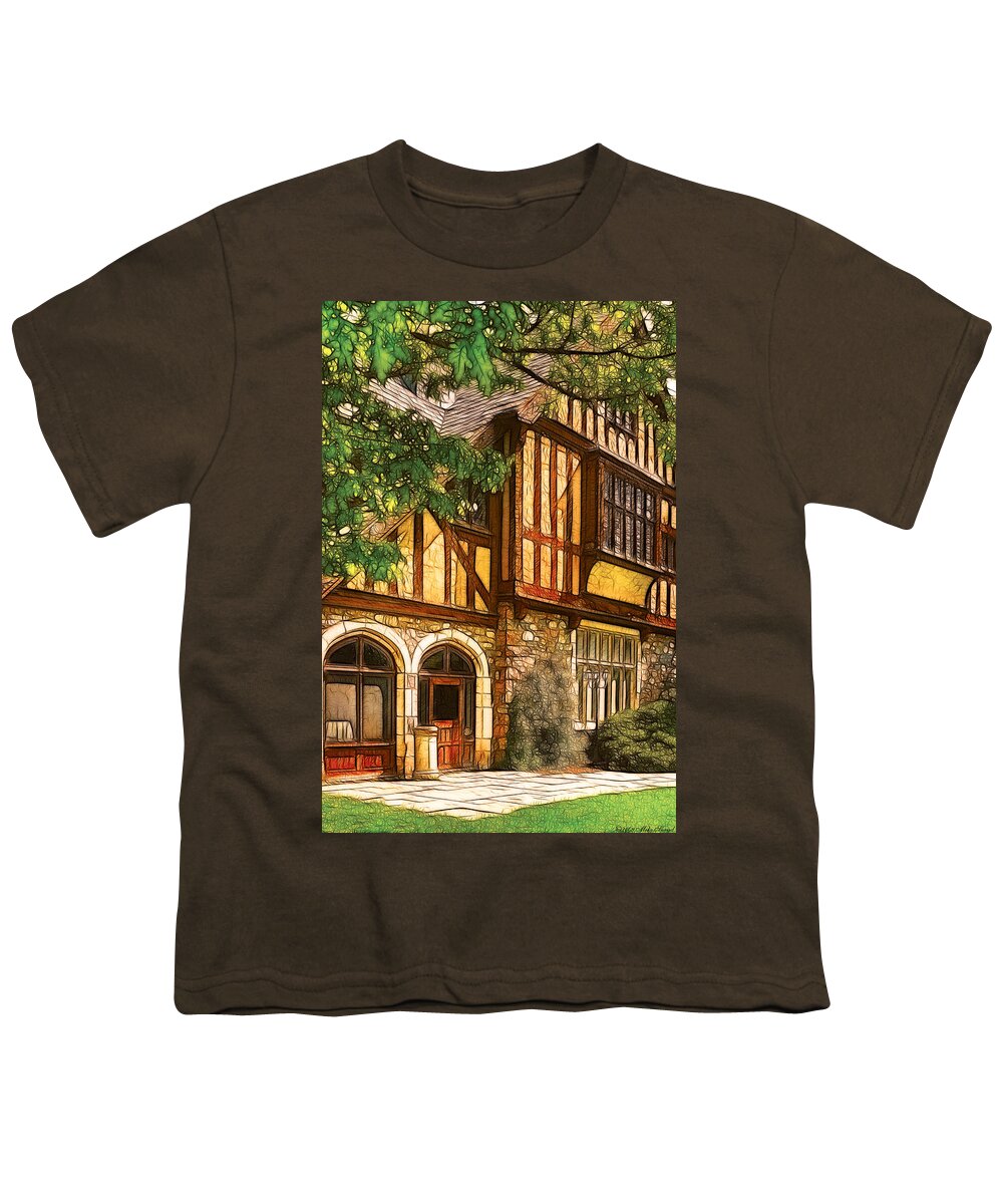 Savad Youth T-Shirt featuring the photograph Castle - Castle III by Mike Savad