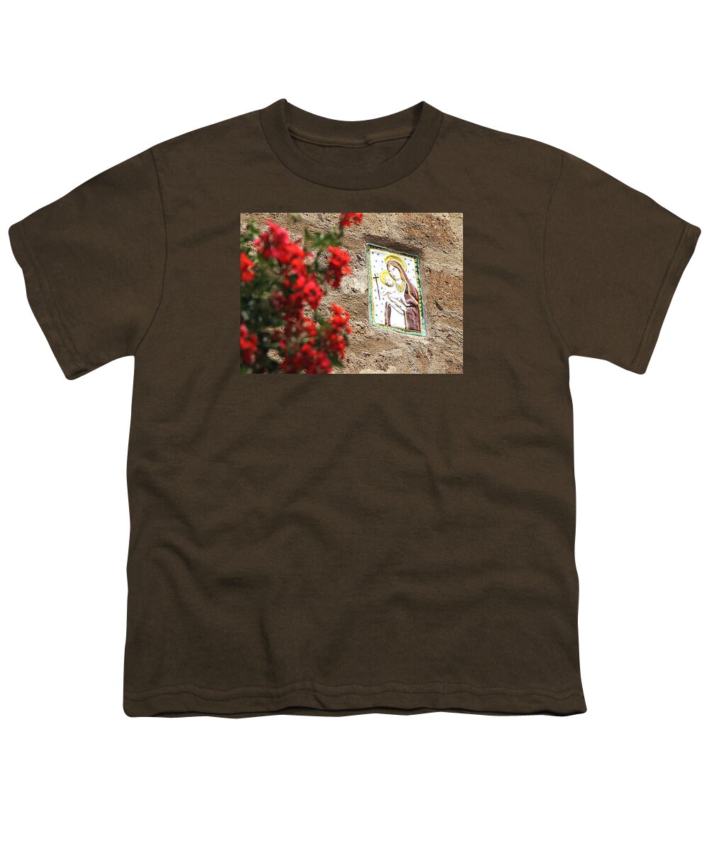 Christian Youth T-Shirt featuring the photograph Christian Plaque by Valentino Visentini