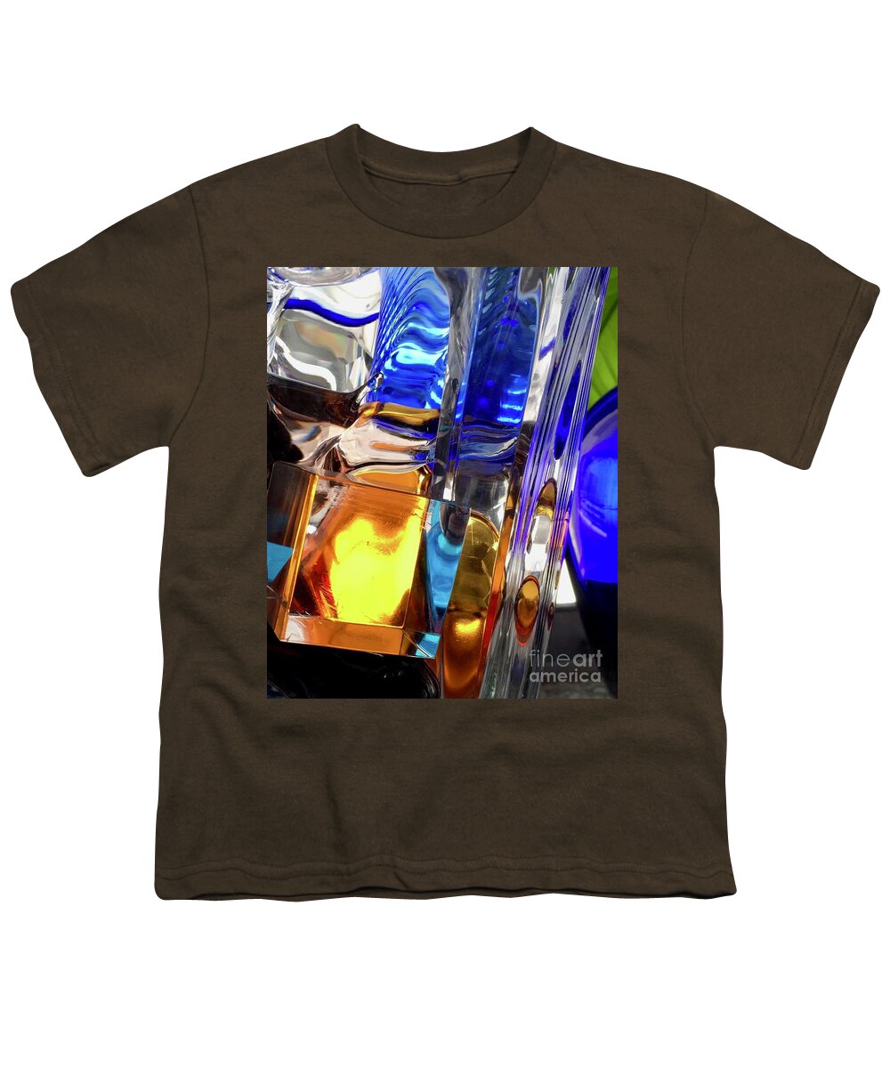 Crystal Vibrant Color Pattern Energy Color Youth T-Shirt featuring the photograph Color Series 1-4 by J Doyne Miller