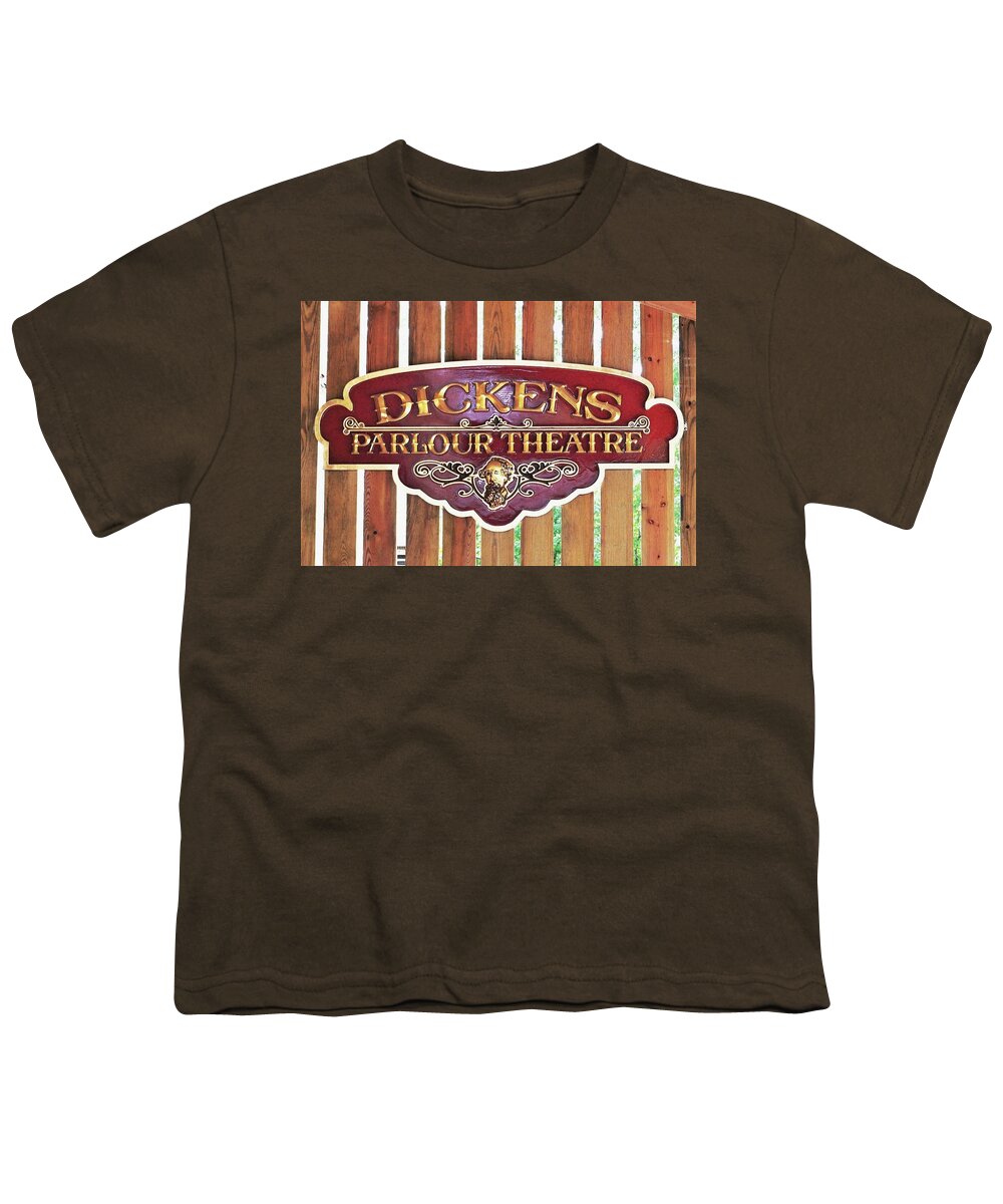  Youth T-Shirt featuring the photograph Dickens Parlour Theatre by Kim Bemis