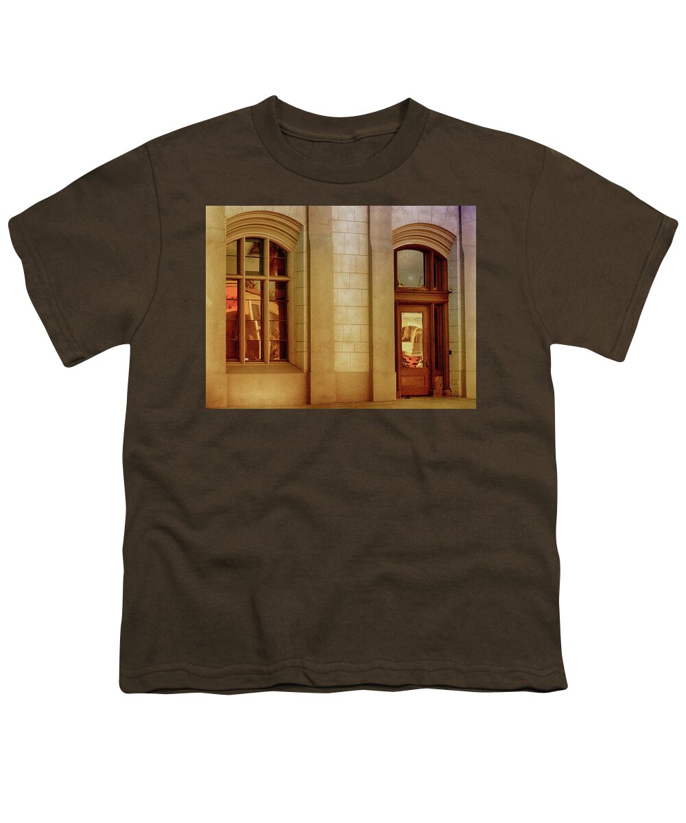 Windows Youth T-Shirt featuring the photograph Door and Window by Joseph Hollingsworth