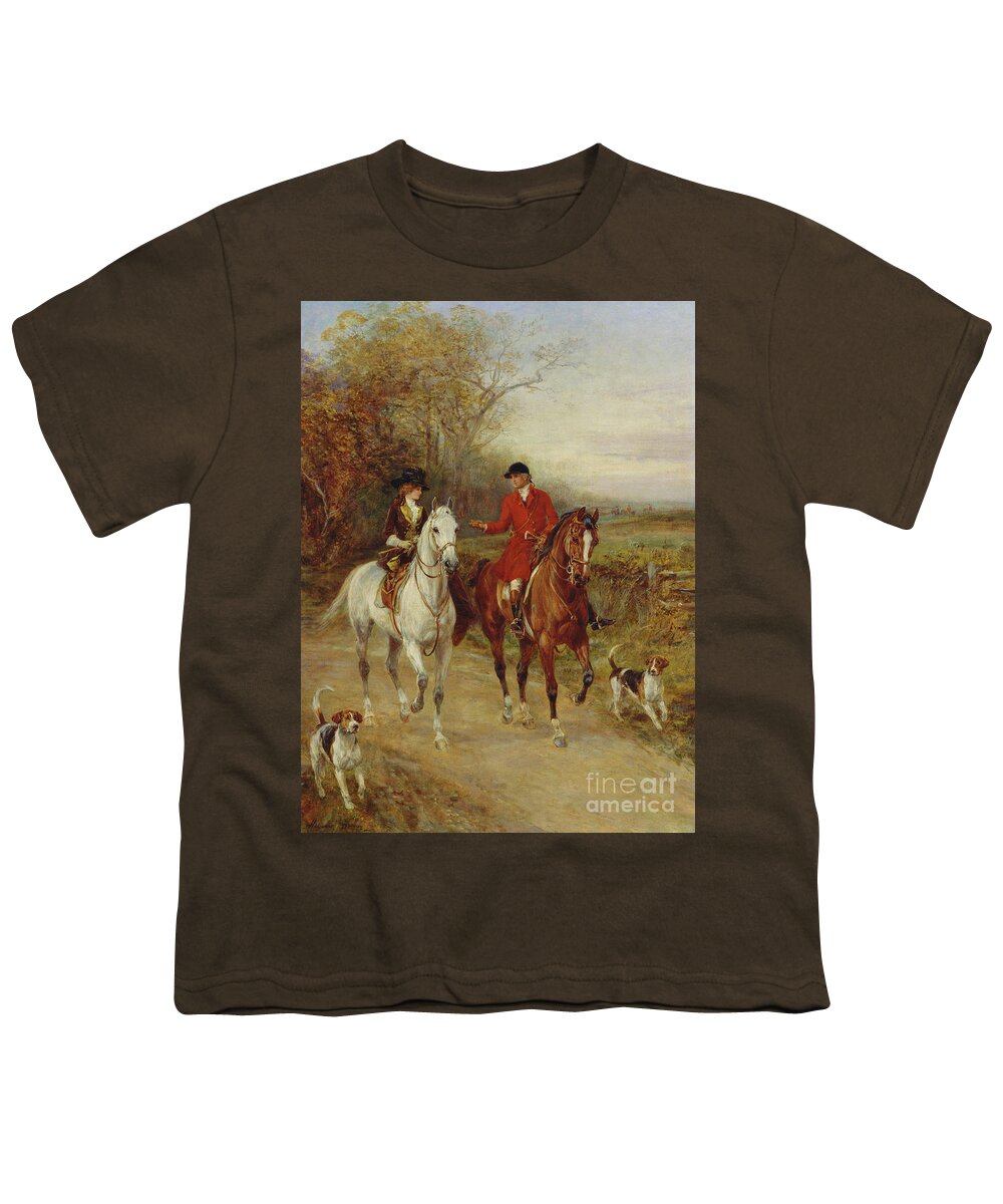 Lady Youth T-Shirt featuring the painting Drawing Cover by Heywood Hardy