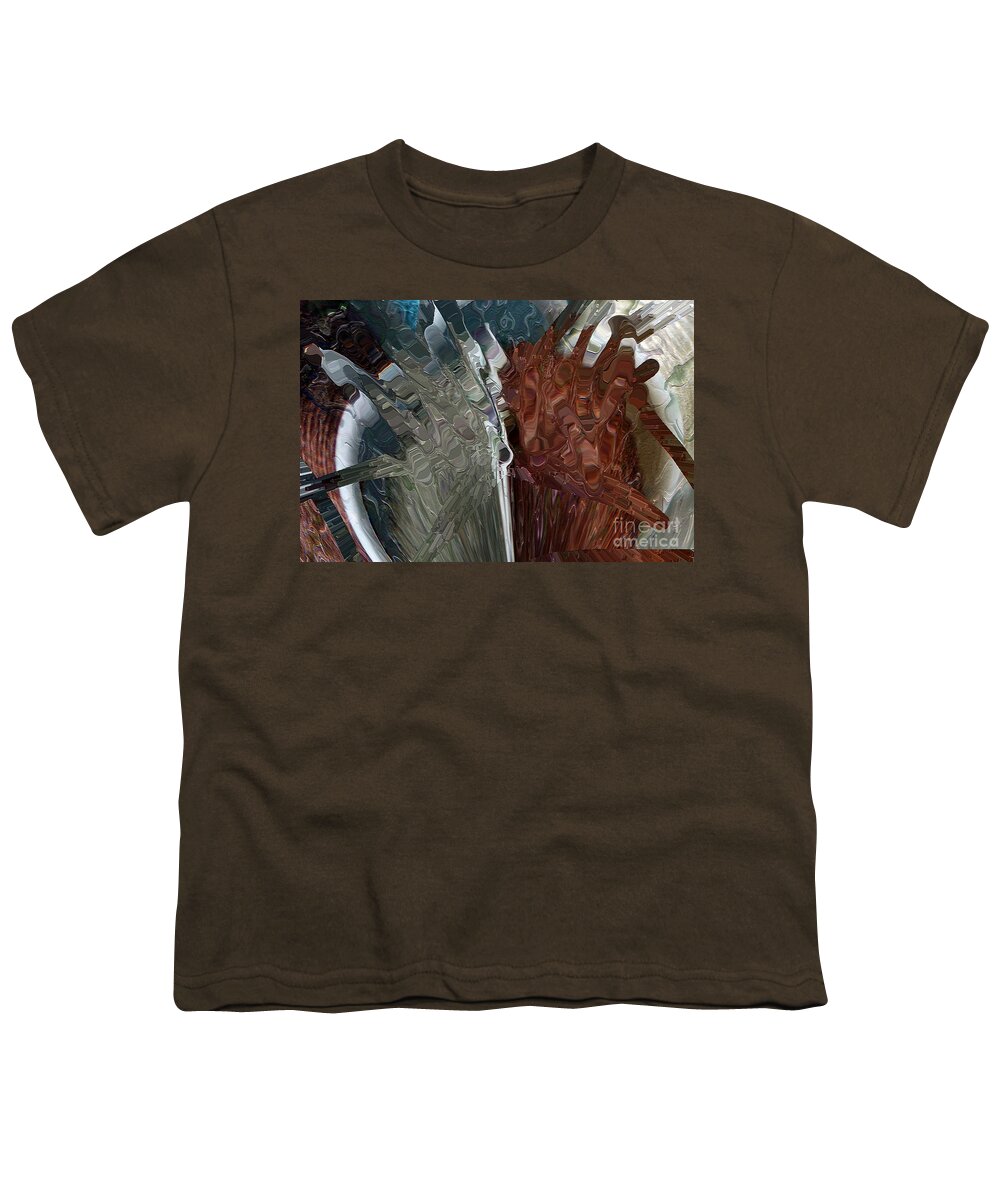 Ready For Autumn Youth T-Shirt featuring the digital art Earthy Outburst by Margie Chapman