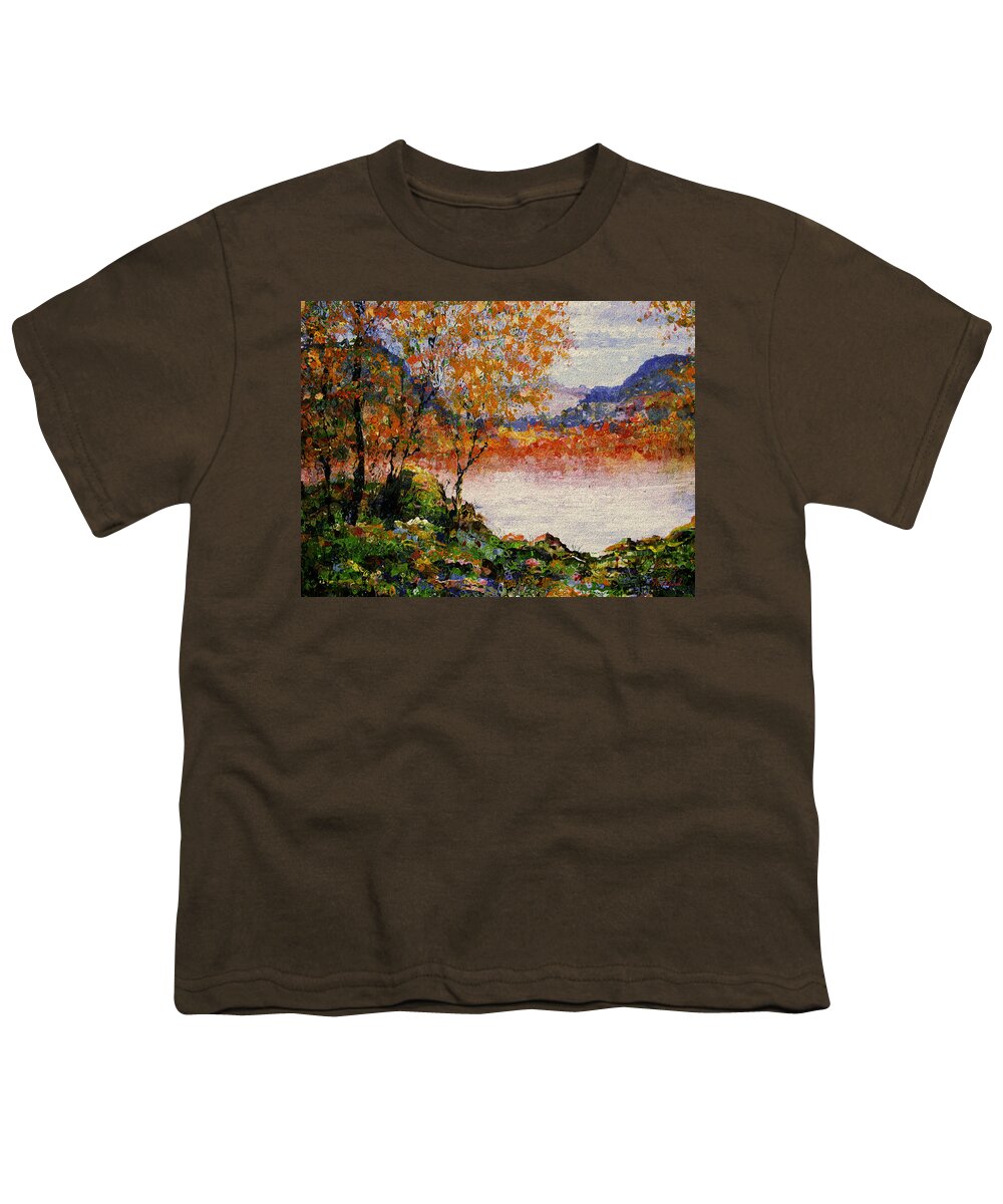 Natalie Holland Art Youth T-Shirt featuring the painting Enchanting Autumn by Natalie Holland