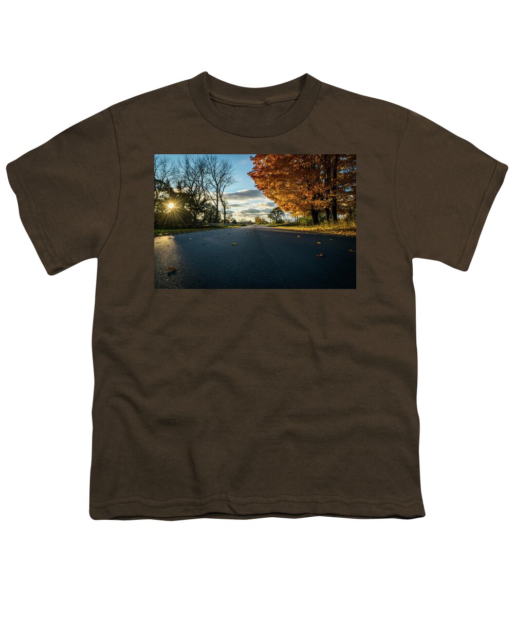 Fall Youth T-Shirt featuring the photograph Fall Day by Lester Plank