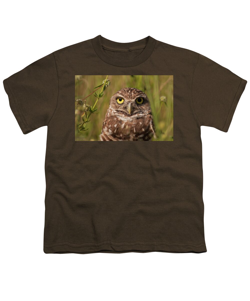 Owl Youth T-Shirt featuring the photograph Florida Burrowing Owl by Paul Rebmann