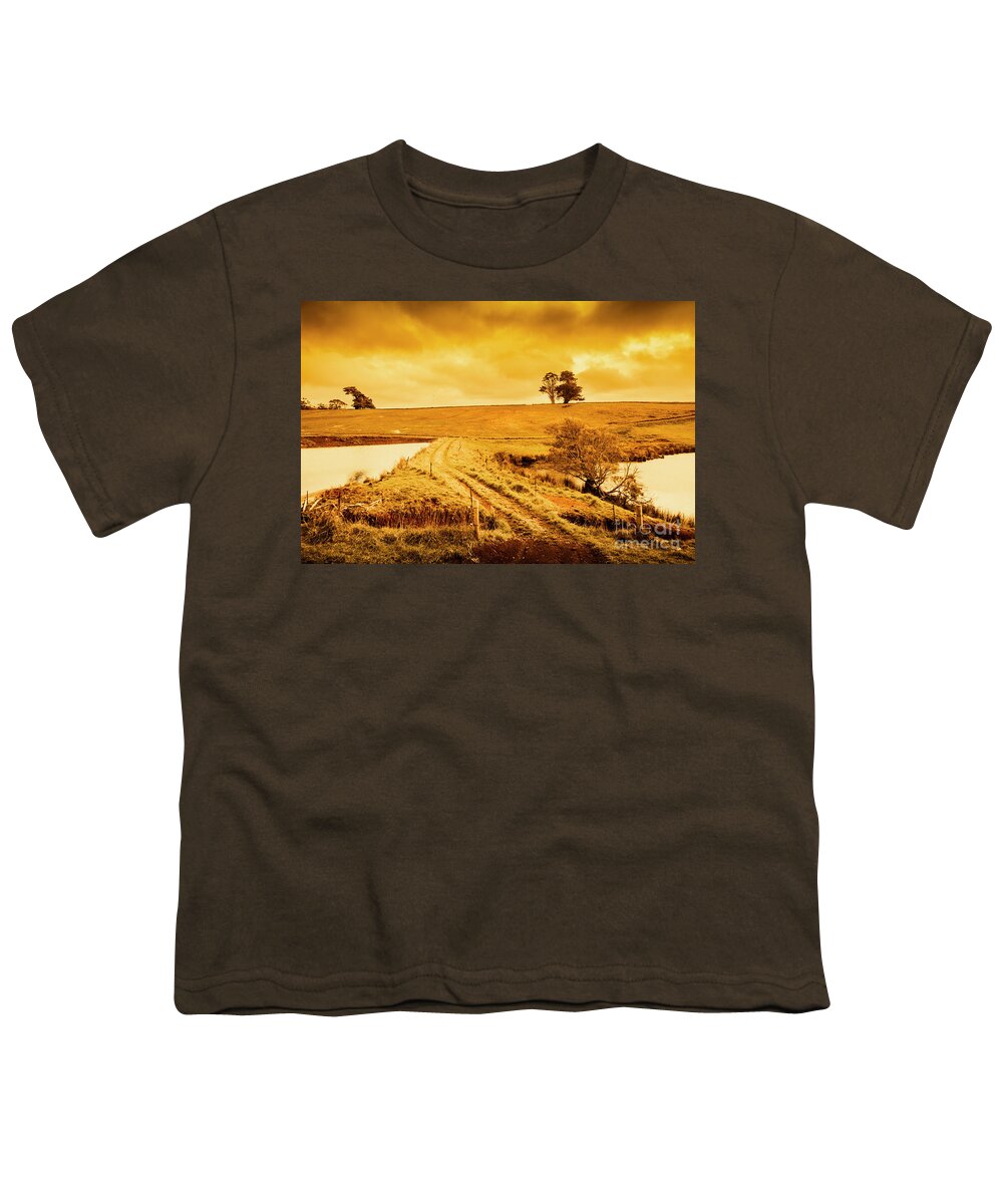 Australia Youth T-Shirt featuring the photograph Golden Australia sunset by Jorgo Photography