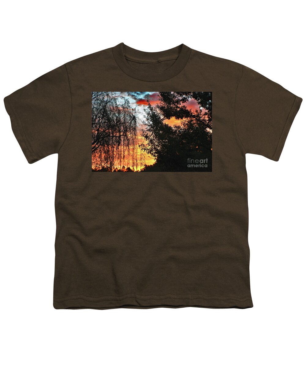 Nature Youth T-Shirt featuring the photograph Halloween Sunrise 2015 by DB Hayes