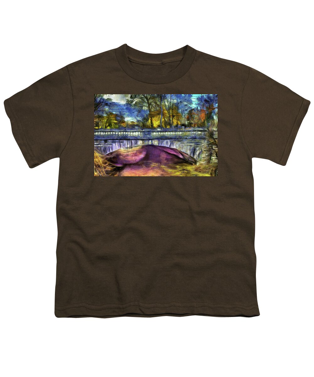 Van Goth Youth T-Shirt featuring the photograph Headless Horseman Bridge Art by David Pyatt