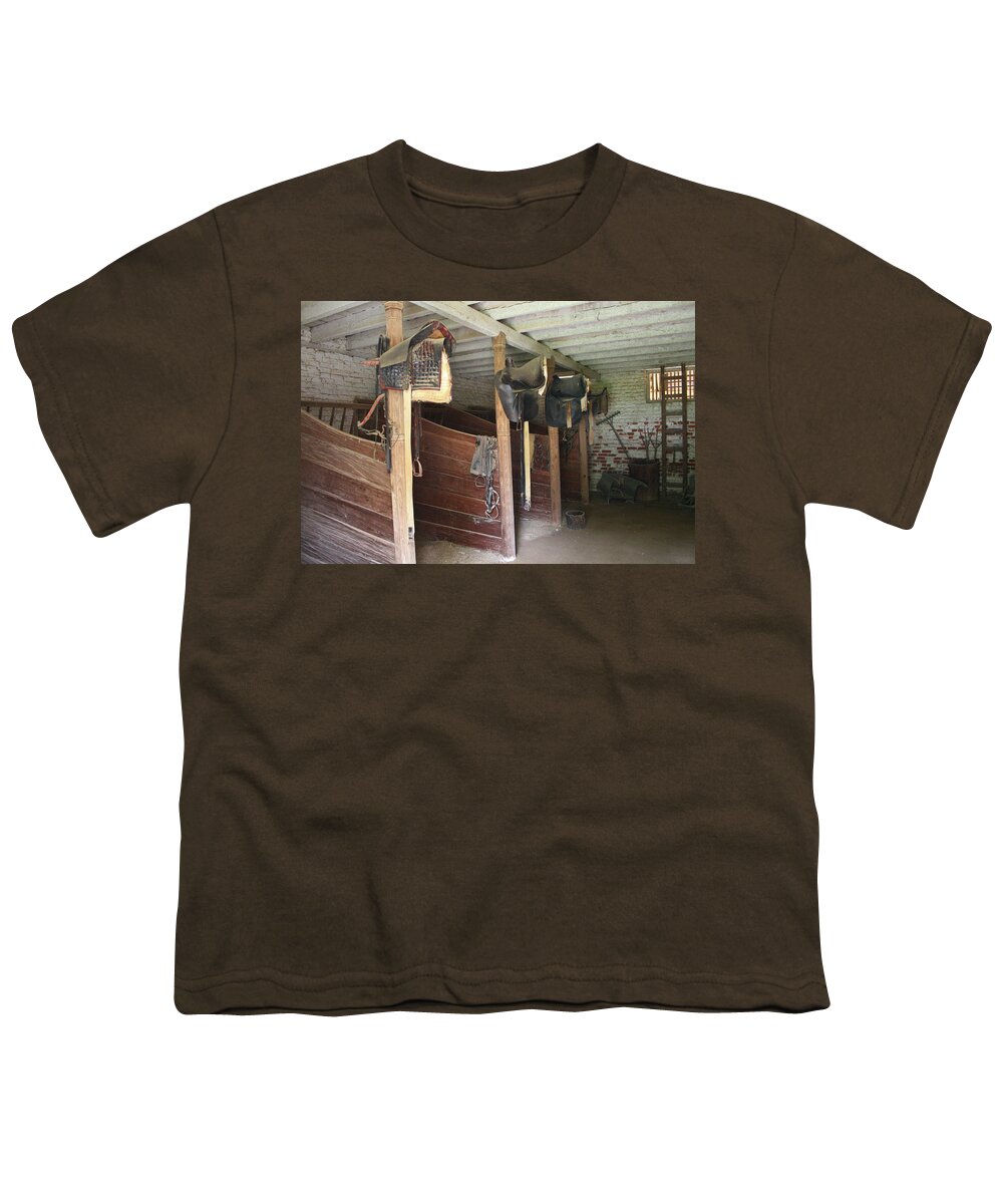 Stables Youth T-Shirt featuring the photograph Historic Stables by Barry Wills