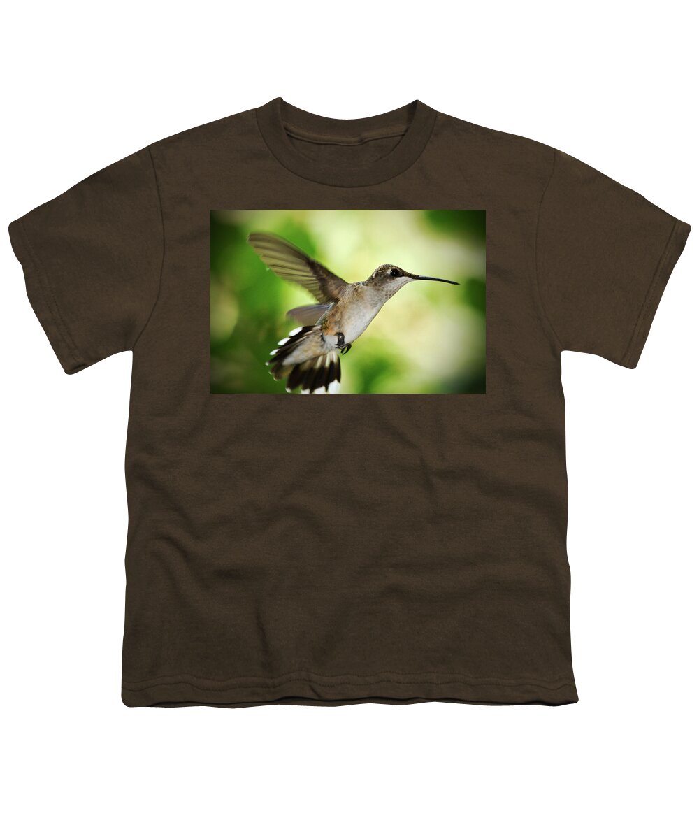 Hummingbird Youth T-Shirt featuring the photograph Hummingbird 04 - 9-13 by Barry Jones