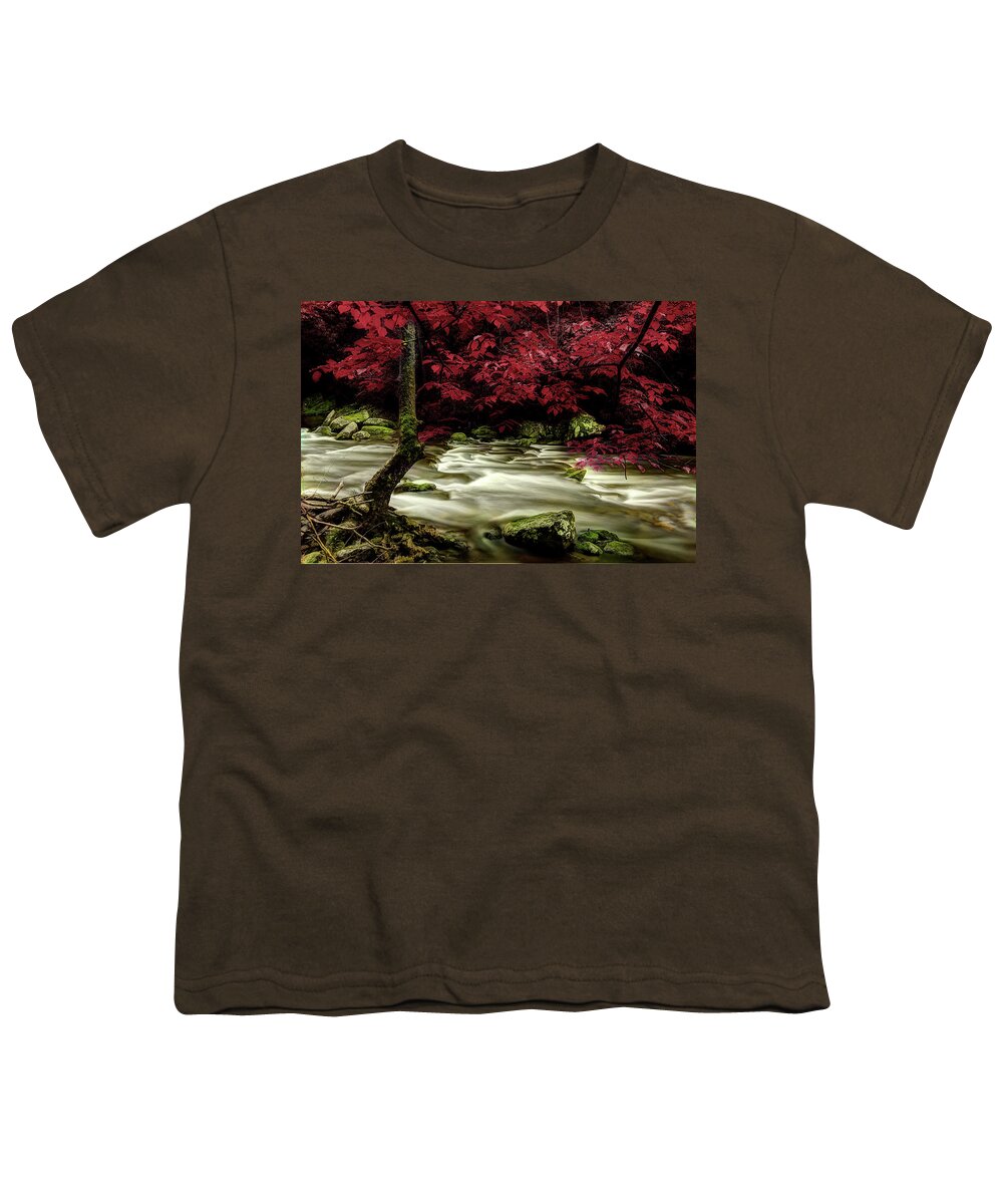 Tennessee Stream Youth T-Shirt featuring the photograph I'll Wait For Your Return by Mike Eingle