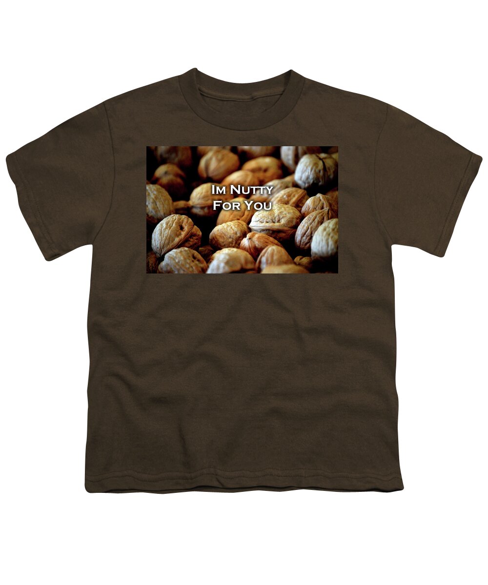 Walnuts Youth T-Shirt featuring the photograph Im Nutty For You Card by Lesa Fine