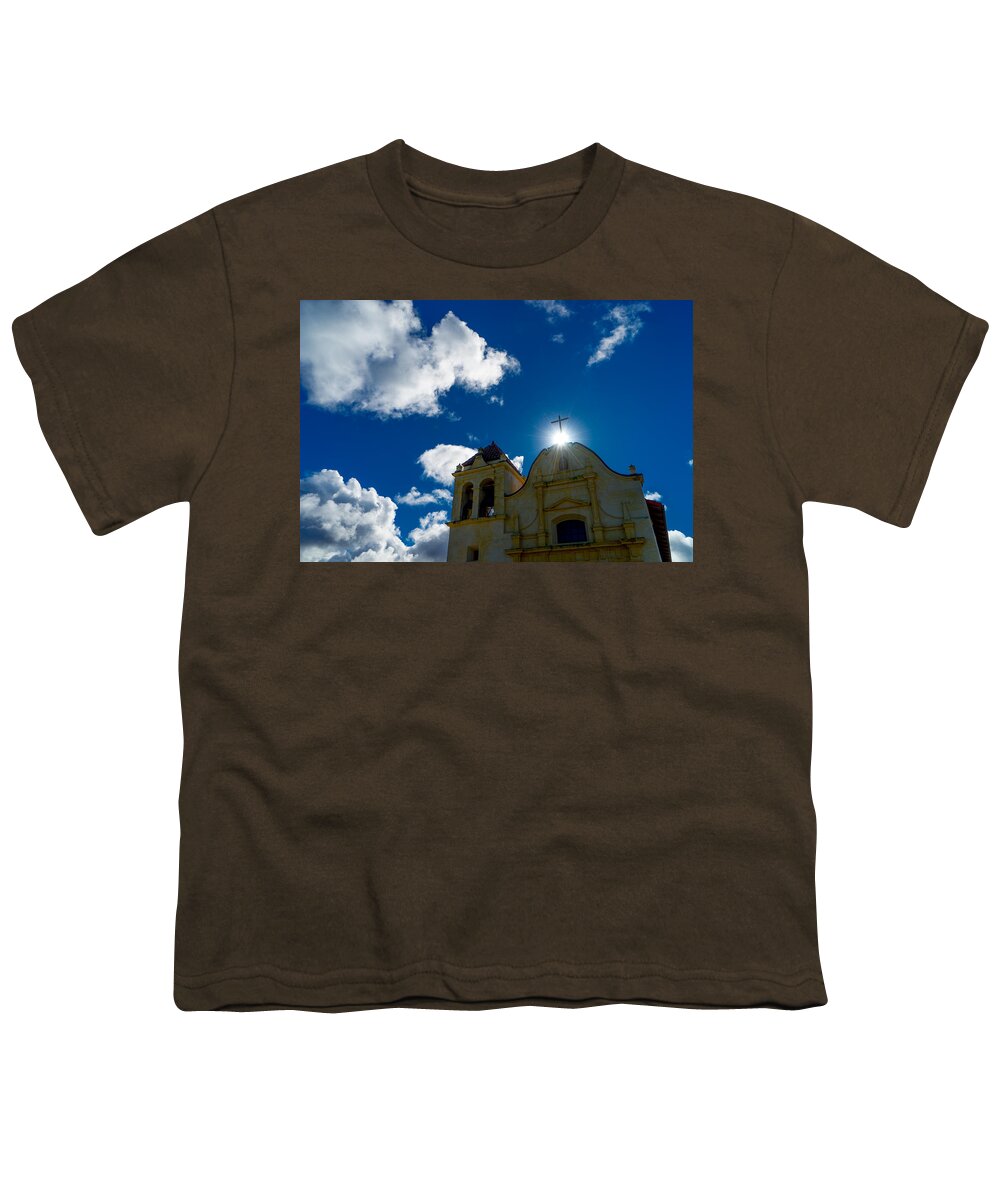 Spiritual Youth T-Shirt featuring the photograph Light From Above by Derek Dean