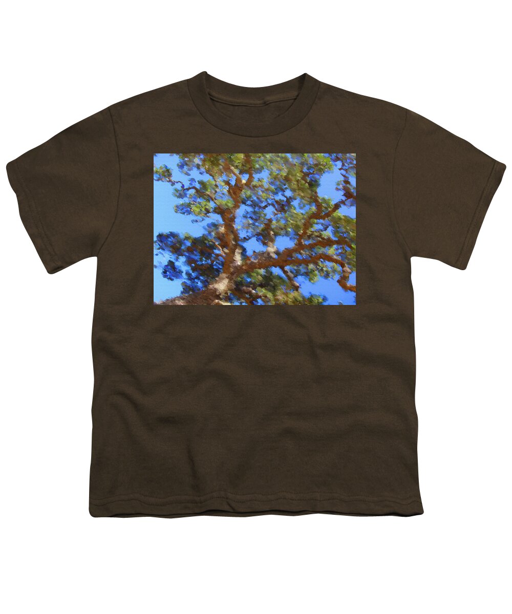Oak Youth T-Shirt featuring the digital art Lovely As A Tree by Donna Blackhall