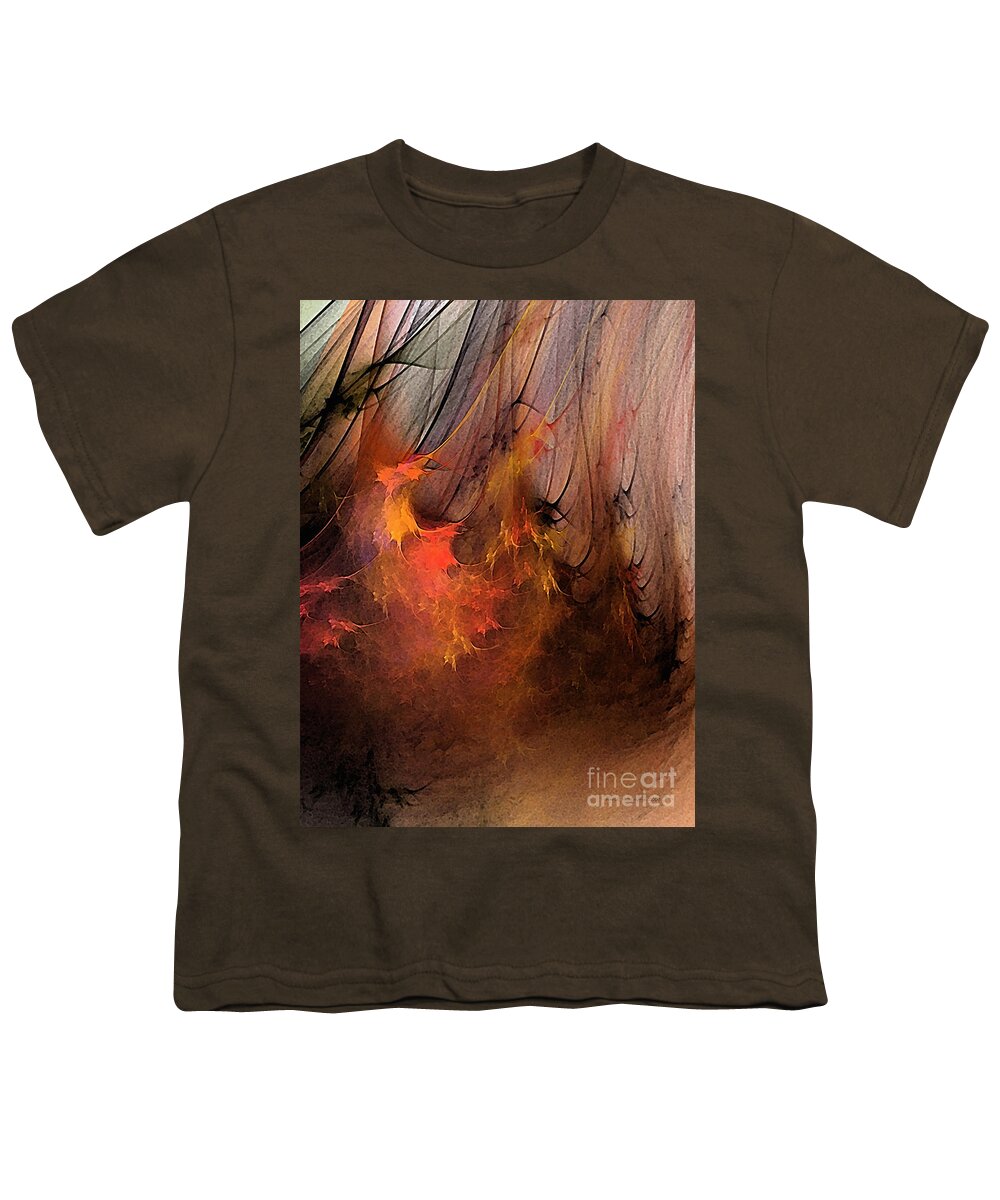 Abstract Youth T-Shirt featuring the digital art Magic by Karin Kuhlmann