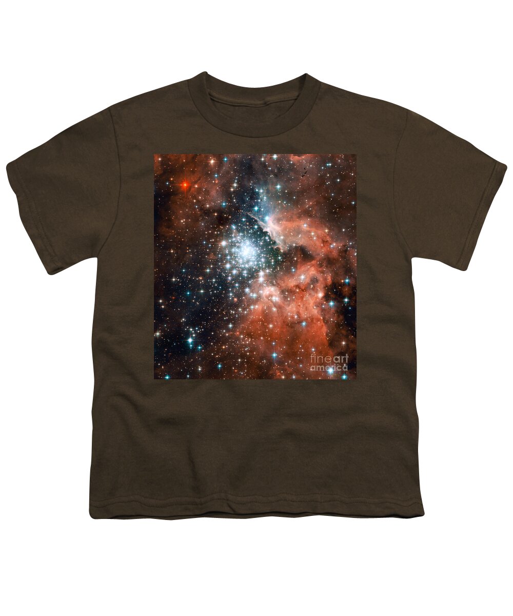 Ngc 3603 Youth T-Shirt featuring the photograph Ngc 3603, Giant Nebula by Nasa