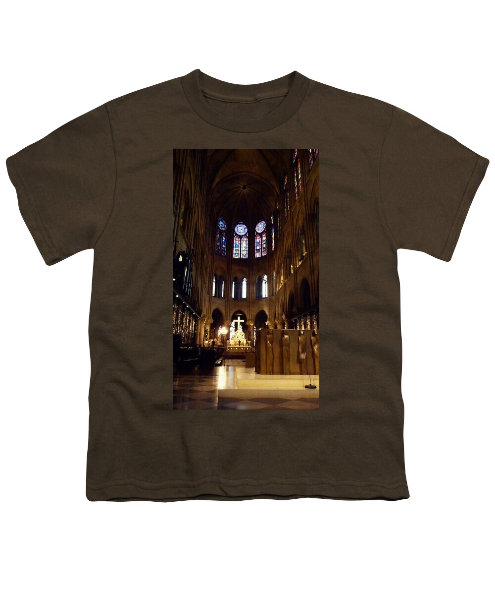 Paris Youth T-Shirt featuring the photograph Notre Dame de Paris by Takaaki Yoshikawa