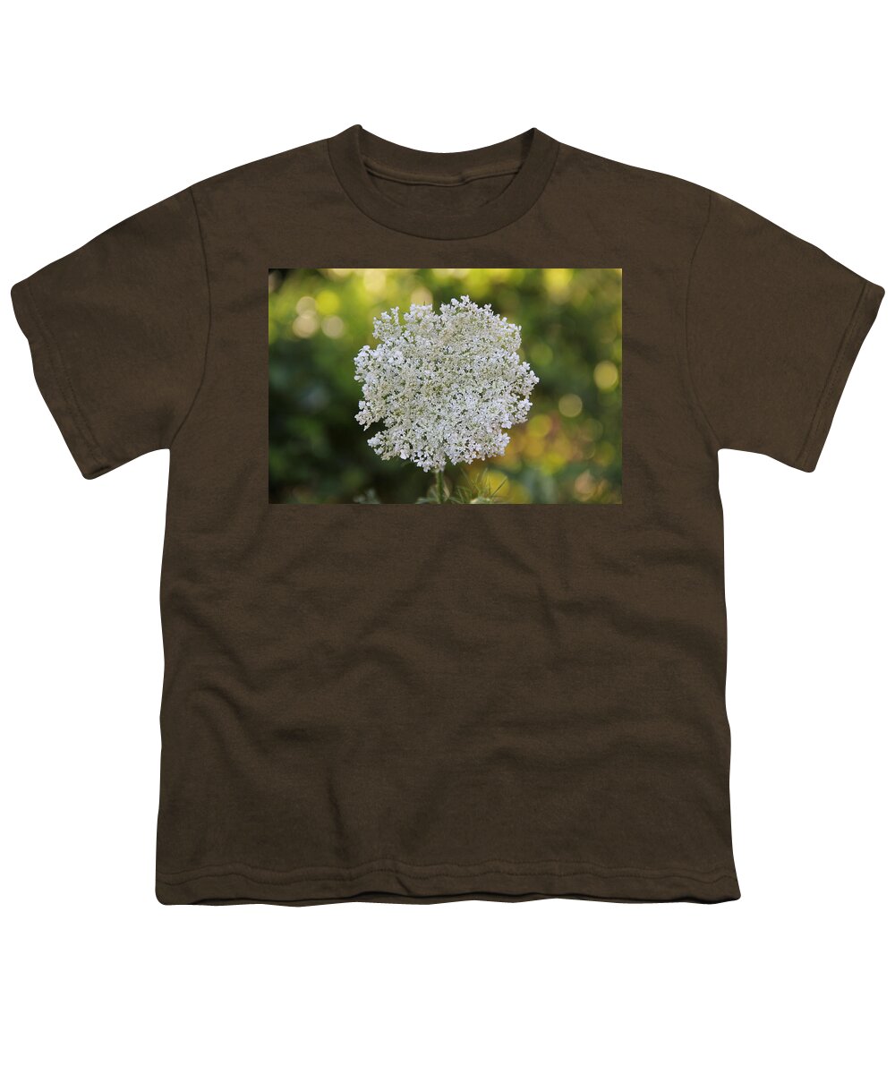 Flower Youth T-Shirt featuring the photograph Queen Anne's Lace by Allen Nice-Webb