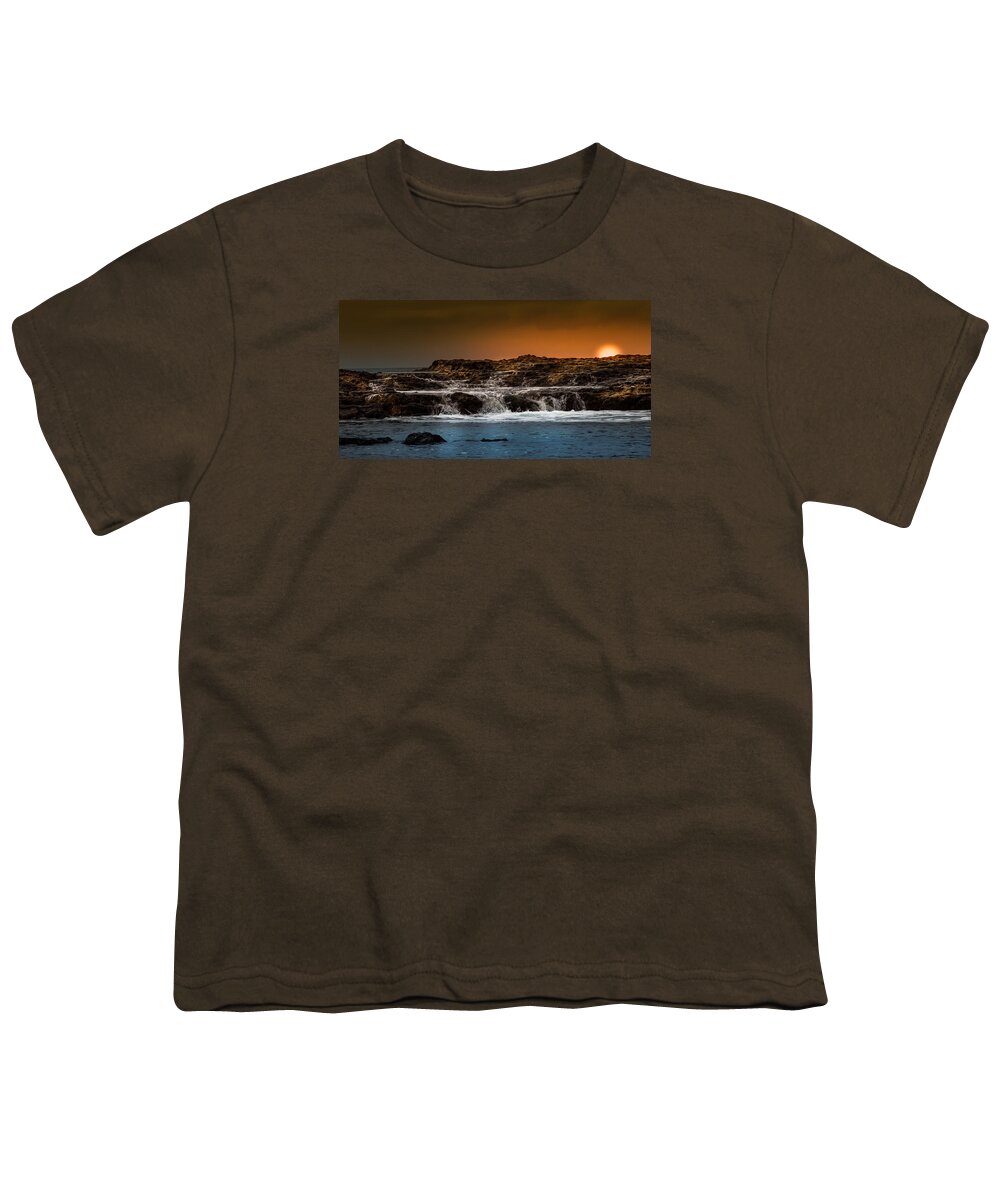 Water Youth T-Shirt featuring the photograph Palos Verdes Coast by Ed Clark