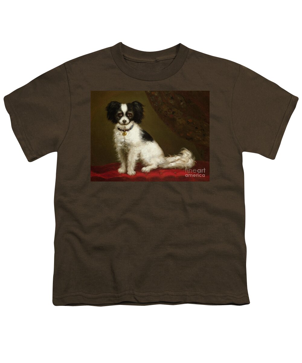 Pet Youth T-Shirt featuring the painting Portrait of a Spaniel by Anonymous
