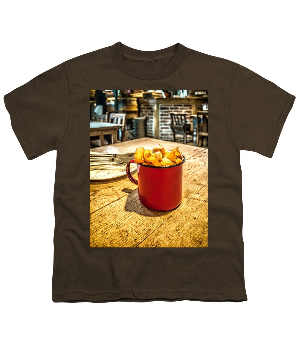 Fries Youth T-Shirt featuring the photograph Posh Fries by Nick Bywater