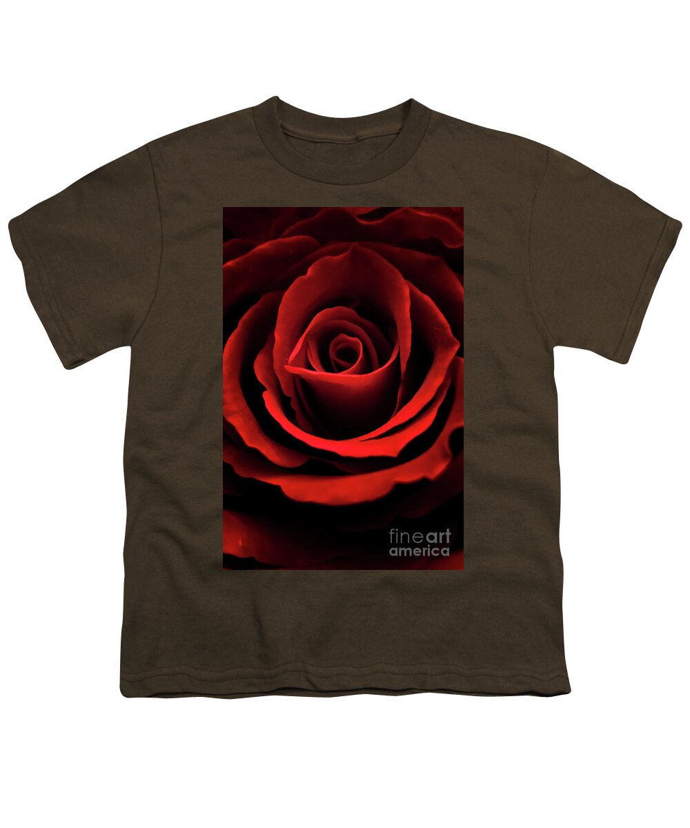 Rose Youth T-Shirt featuring the photograph Red rose by Mariusz Talarek
