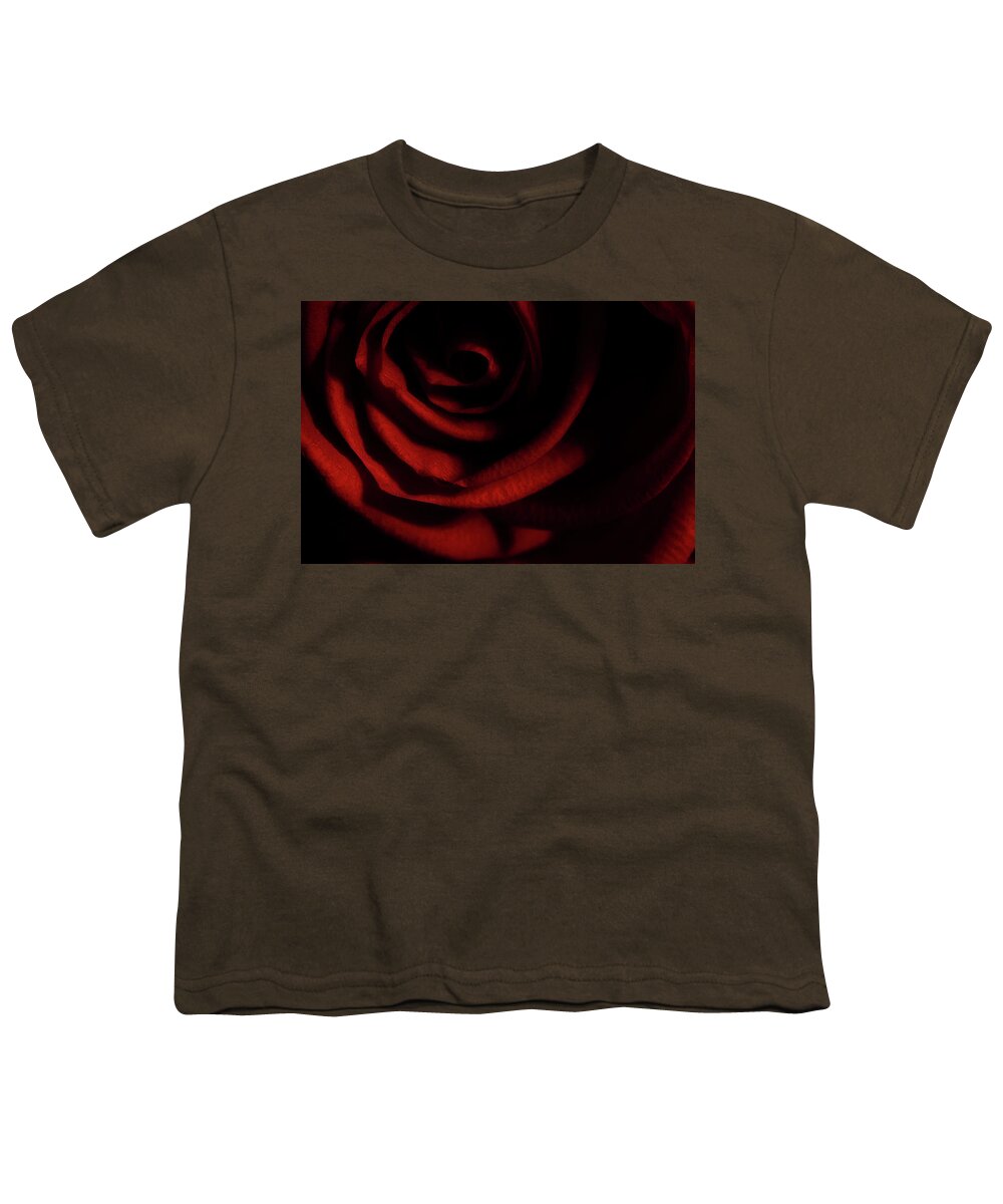 Rose Youth T-Shirt featuring the photograph Rose Series 3 Red by Mike Eingle