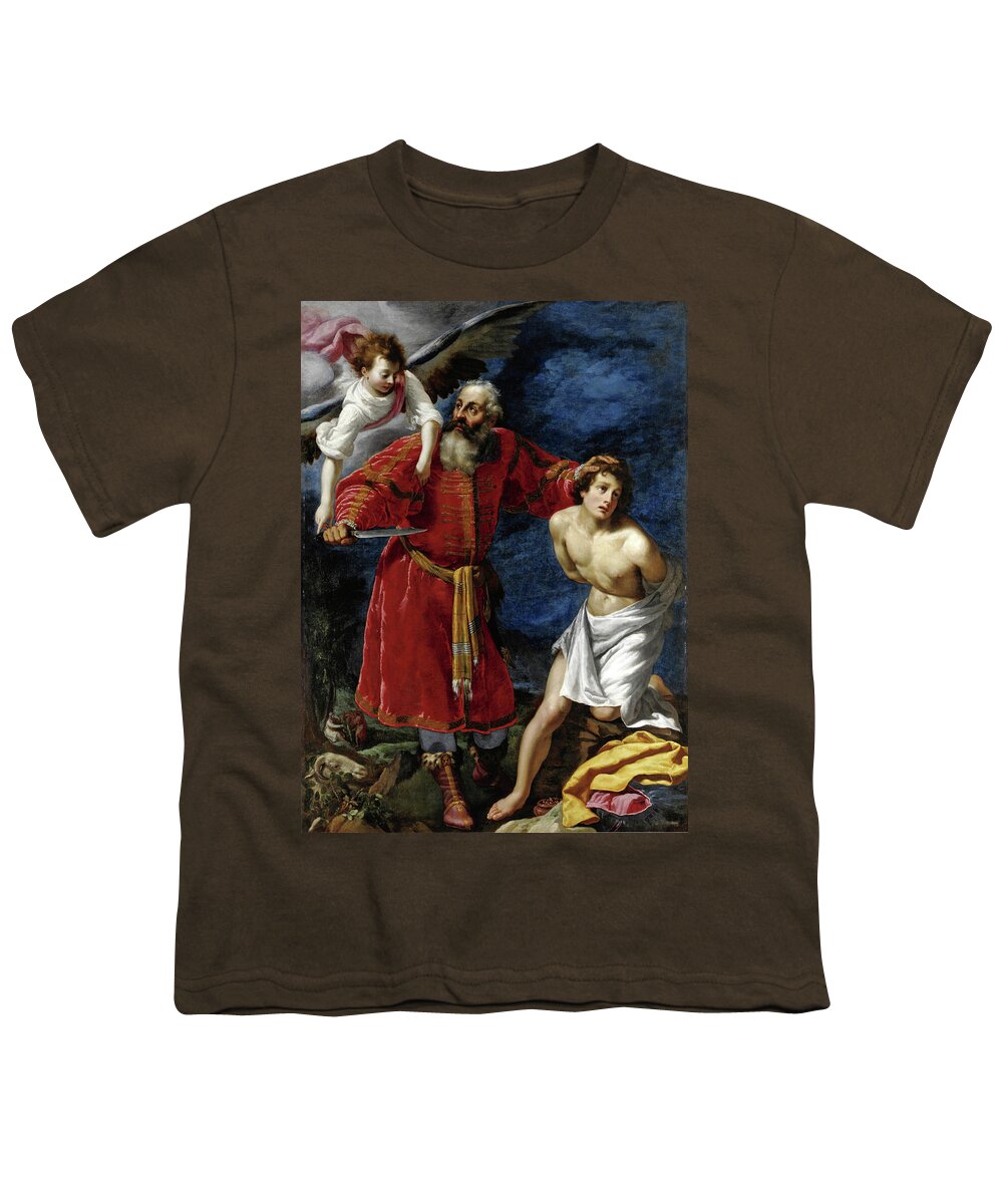 Matteo Rosselli Youth T-Shirt featuring the painting Sacrifice of Isaac by Matteo Rosselli