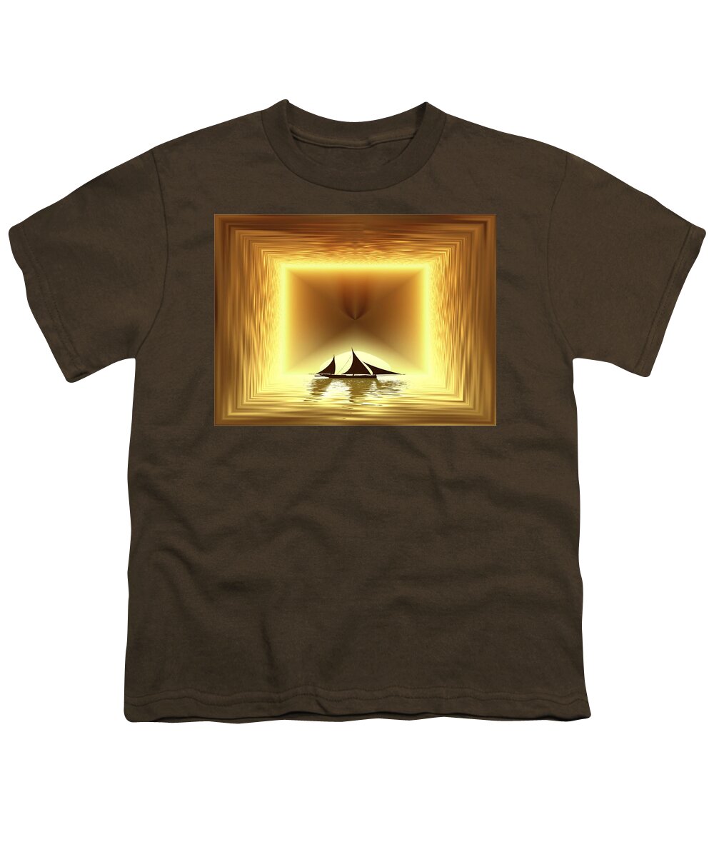 Sail Youth T-Shirt featuring the photograph San Juan Silhouette by Tim Allen