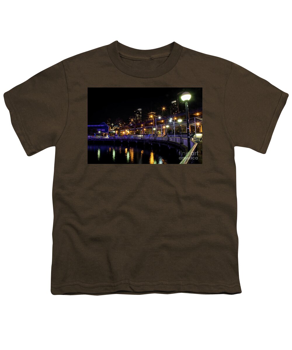 Skyline Youth T-Shirt featuring the photograph Seattle Washington I by Deborah Klubertanz