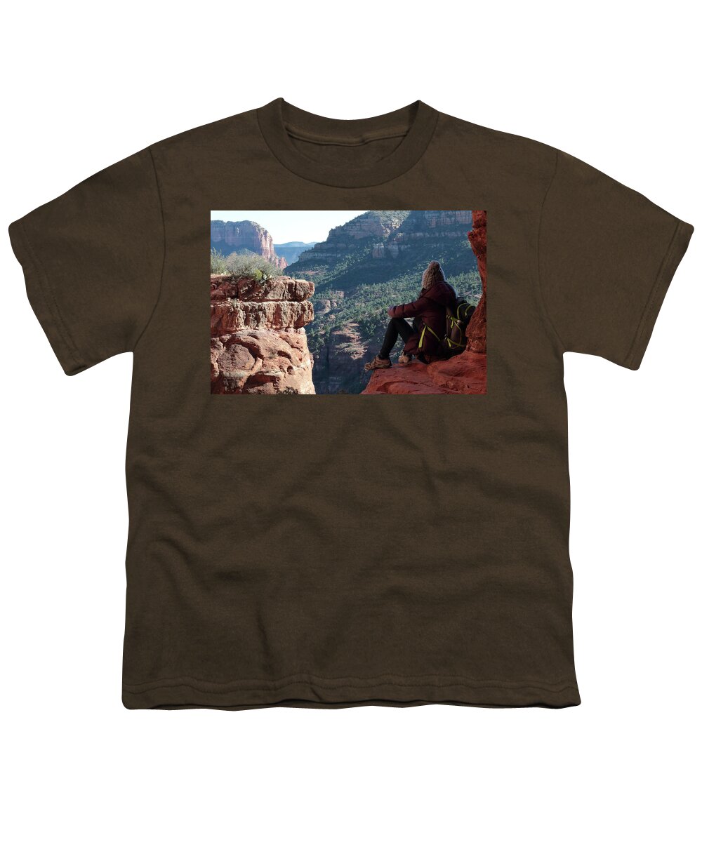 Cathedral Youth T-Shirt featuring the photograph Sedona Views by David Diaz