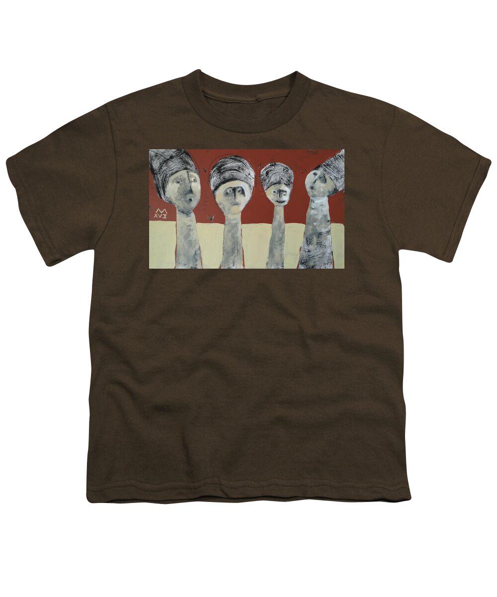 Abstract Youth T-Shirt featuring the painting SERMONES No 3 by Mark M Mellon