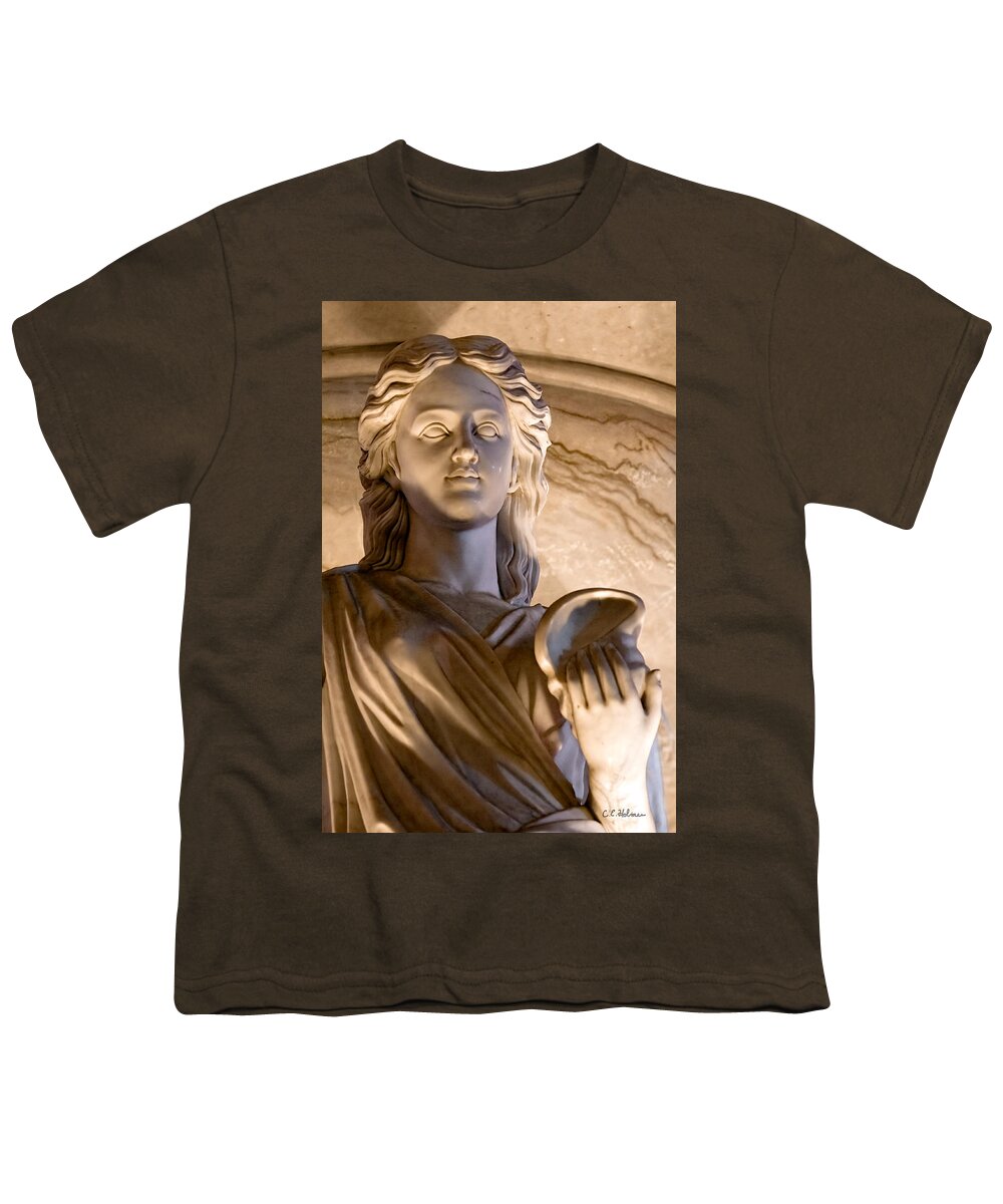 Sculpture Youth T-Shirt featuring the photograph Shell In Hand by Christopher Holmes
