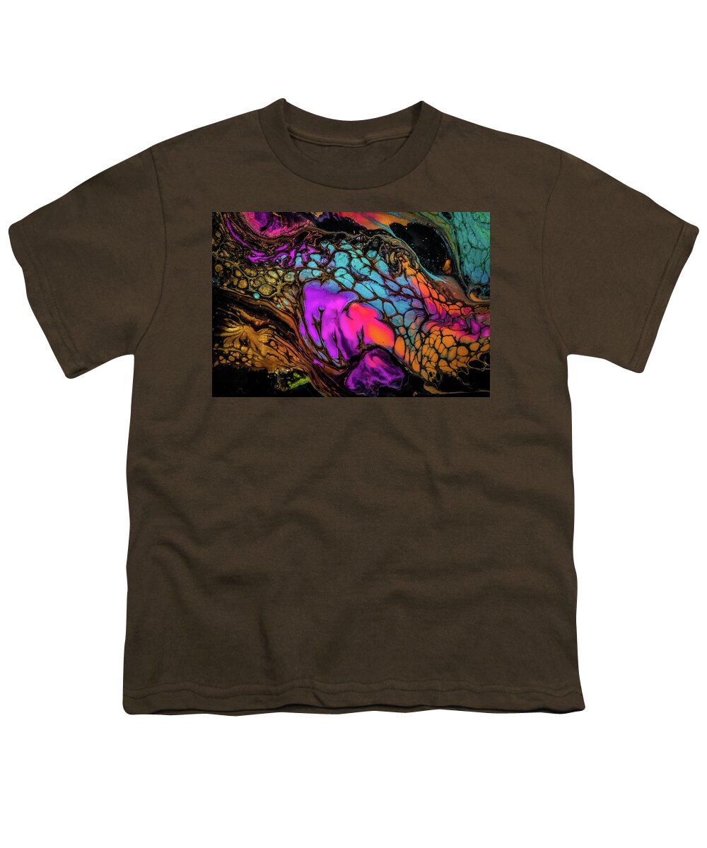 Contemporary Youth T-Shirt featuring the photograph Shimmery Abstract by Lilia S