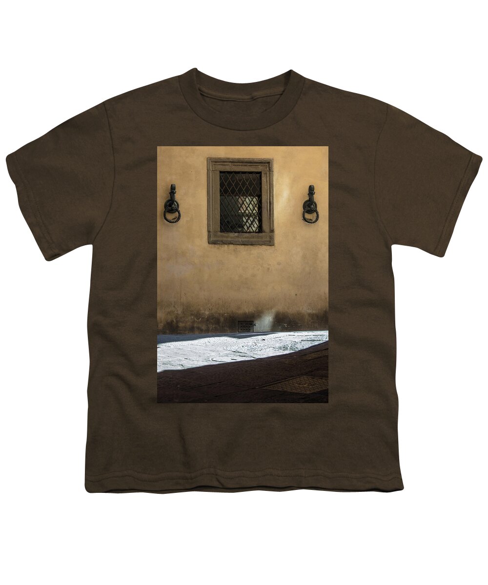 Canon Youth T-Shirt featuring the photograph Siena Window with Shadow by John McGraw