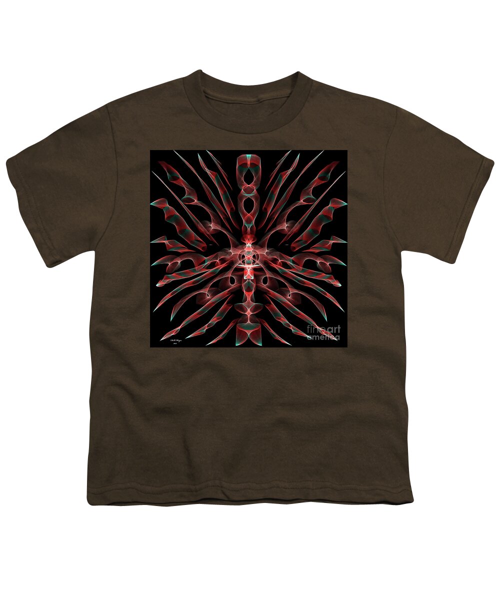 Abstract Youth T-Shirt featuring the digital art Spiritual by DB Hayes