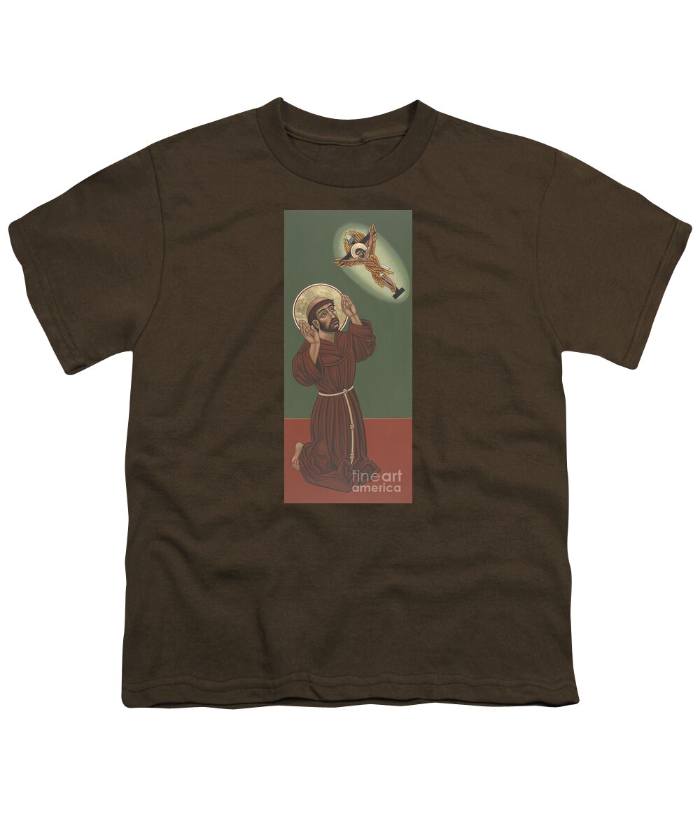 St Francis Youth T-Shirt featuring the painting St Francis- Viriditas by William Hart McNichols