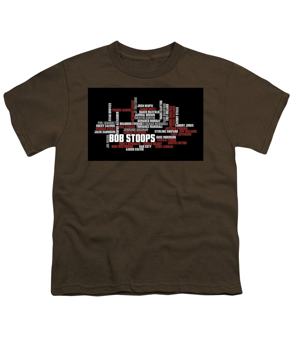 Bob Stoops Youth T-Shirt featuring the digital art Stoops Greatest Sooners by Ricky Barnard