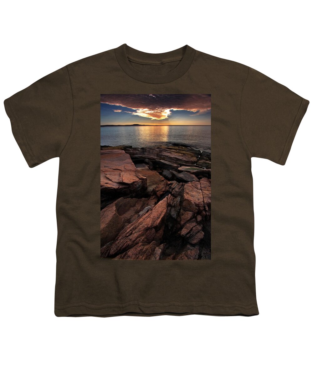 Acadia Youth T-Shirt featuring the photograph Stratus Eclipse by Neil Shapiro