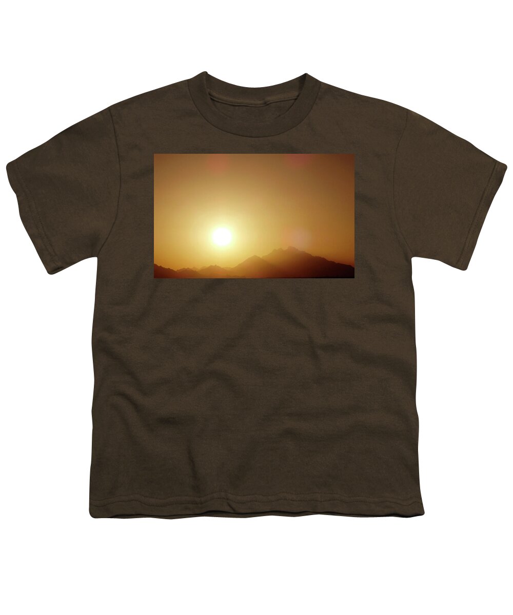 Sunset Youth T-Shirt featuring the photograph Sunset Over Sahara 2 by Johanna Hurmerinta