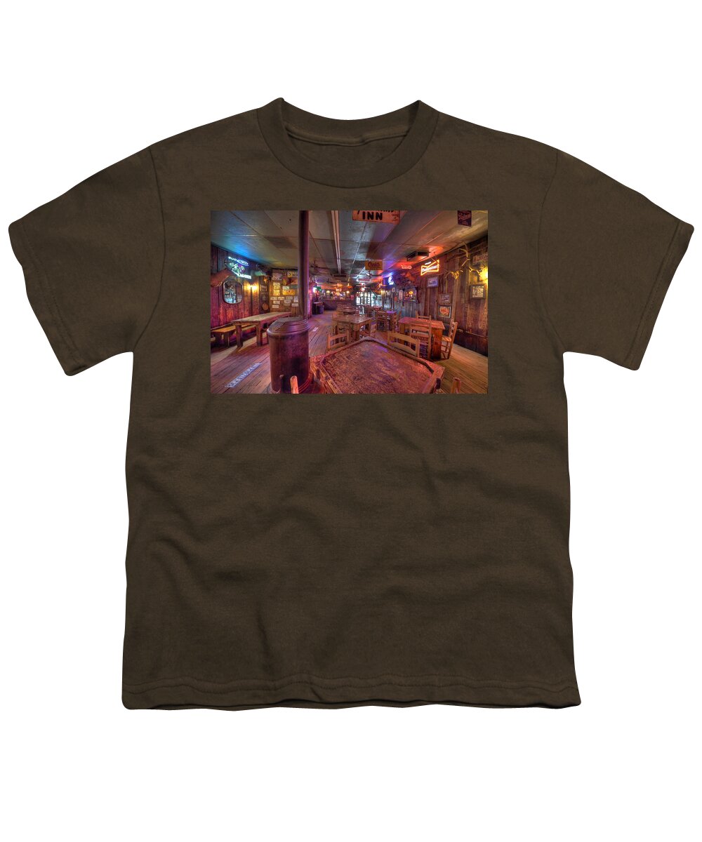 The Dixie Chicken Youth T-Shirt featuring the photograph Swinging Doors at the Dixie Chicken by David Morefield