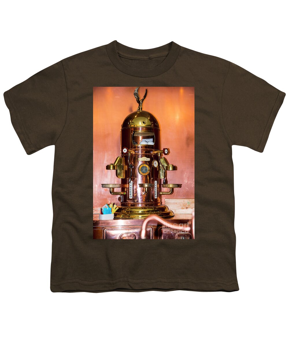 Coffee Youth T-Shirt featuring the photograph The Art of Italian Coffee by Brenda Kean