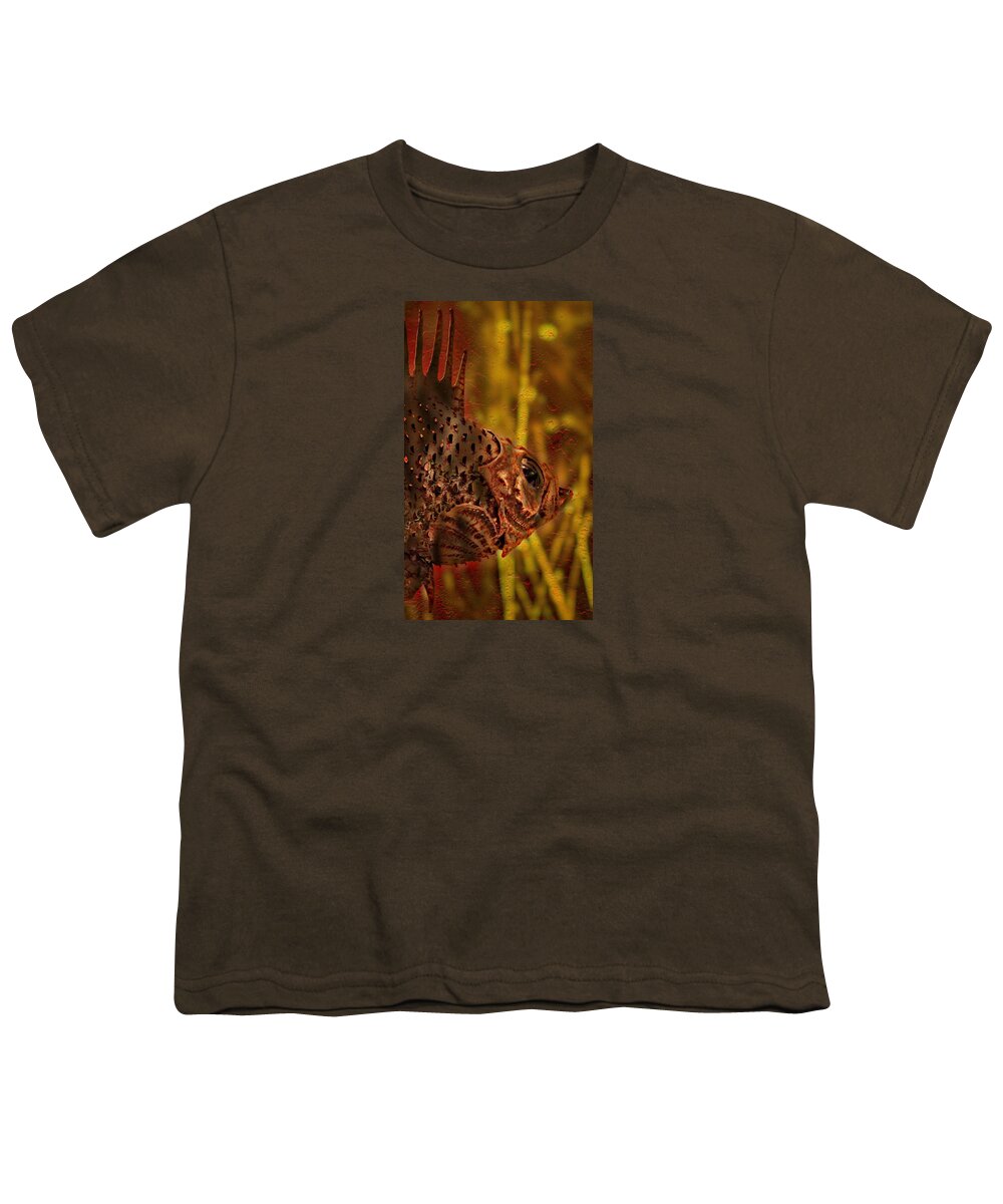 Fish Youth T-Shirt featuring the photograph Copper Rockfish by Thom Zehrfeld