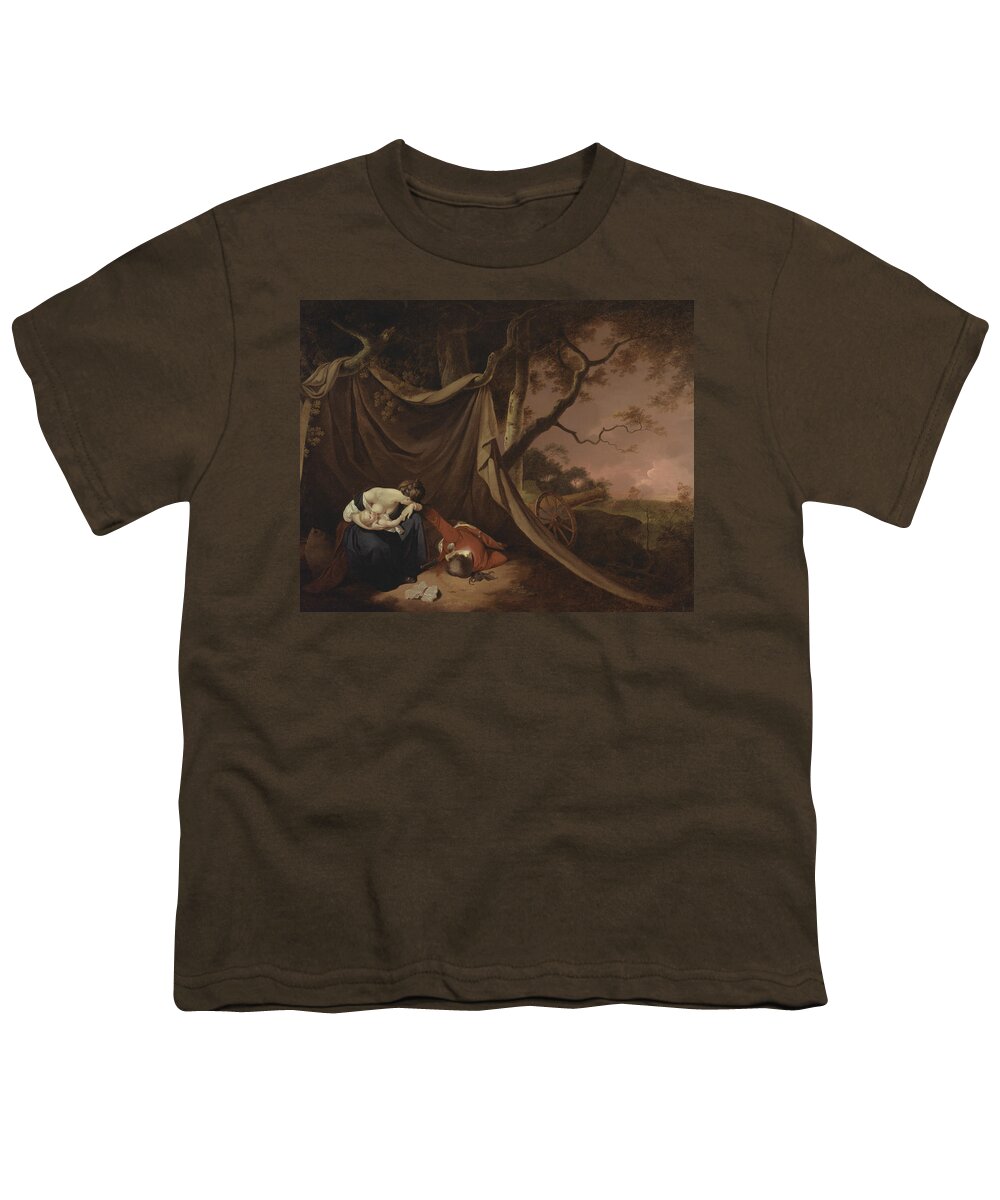 Joseph Wright Youth T-Shirt featuring the painting The Dead Soldier by Joseph Wright