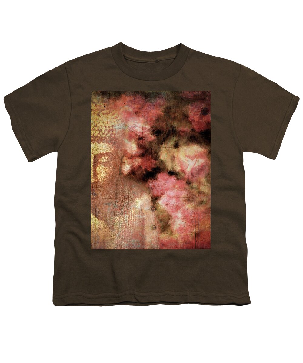 Digital Youth T-Shirt featuring the photograph The Garden Buddha 1 by Sand And Chi